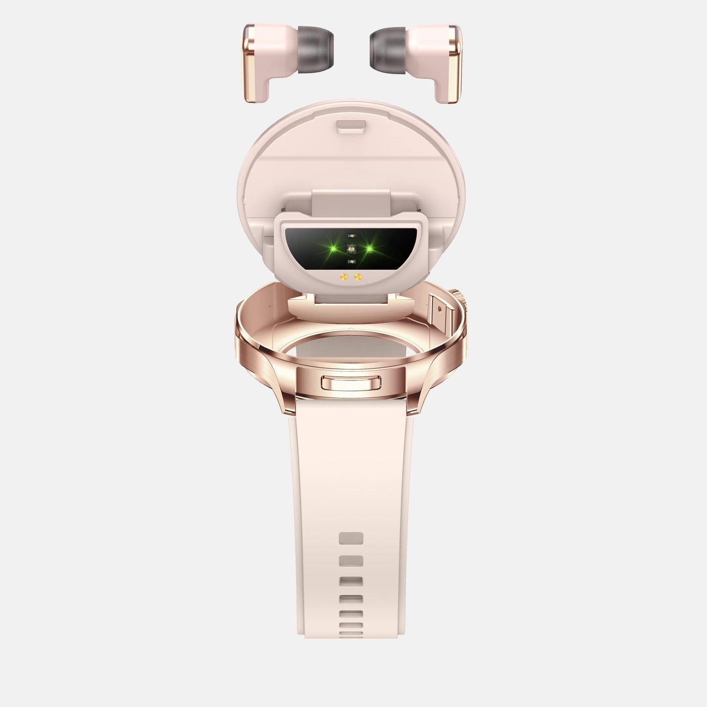 Smartwatch with Integrated Wireless Earbuds
