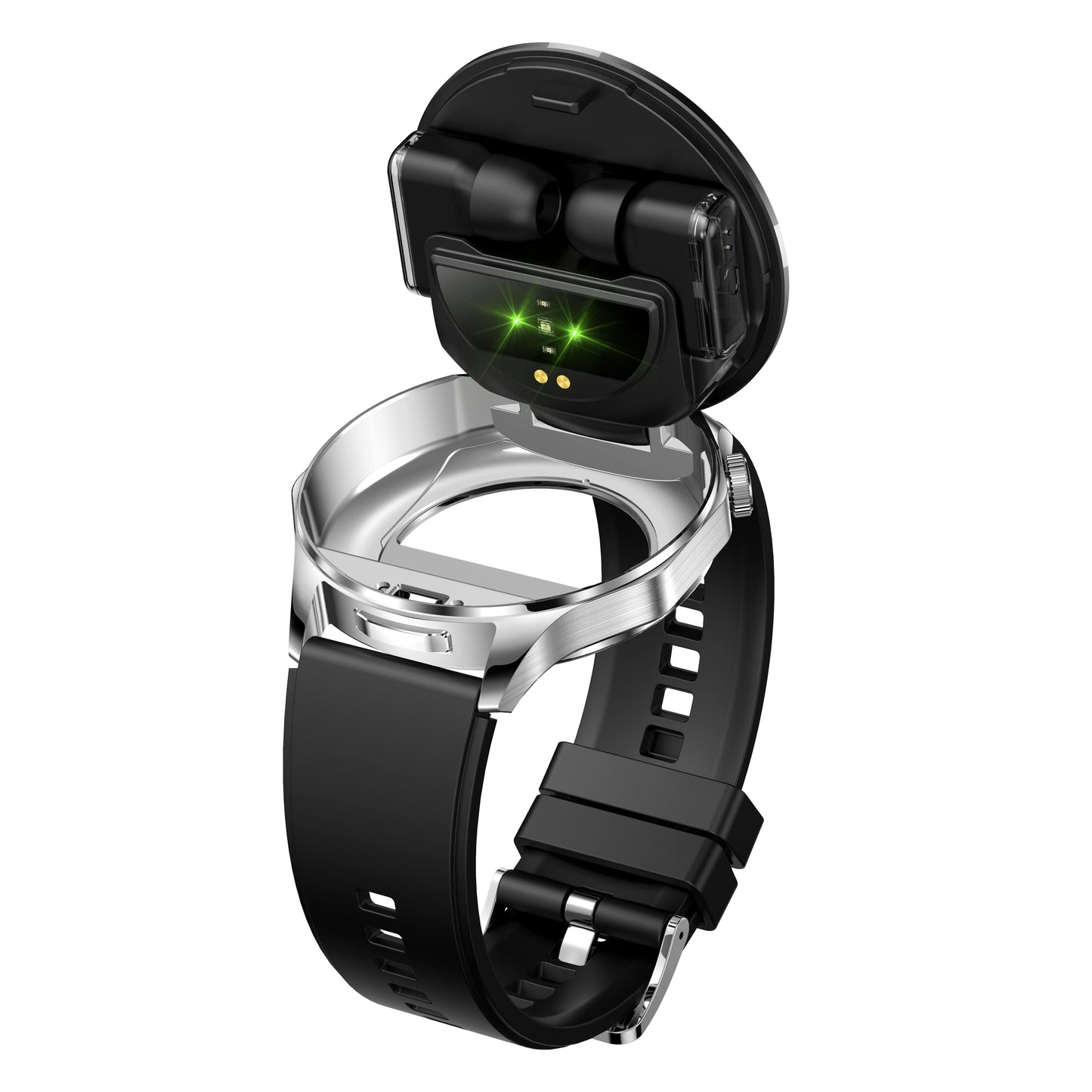 Smartwatch with Integrated Wireless Earbuds